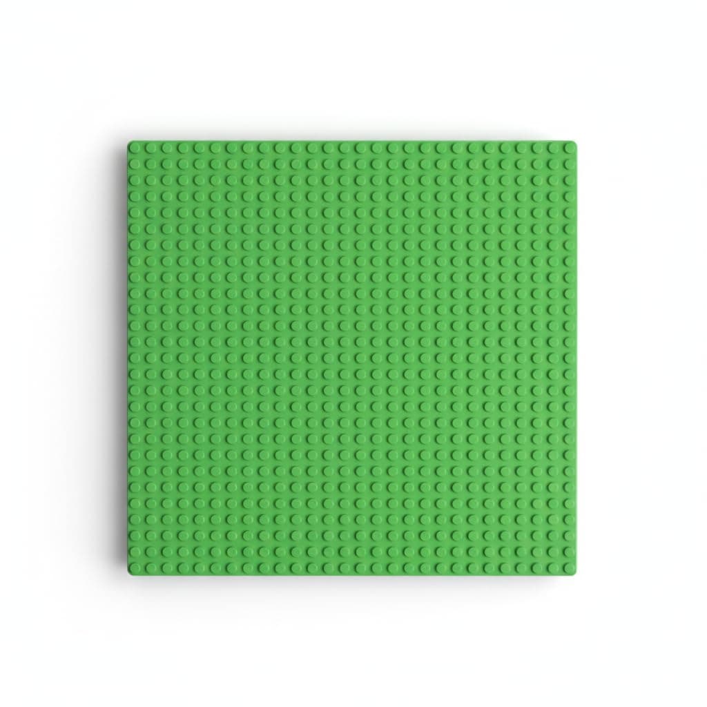Base Plastic Plate Board 32 x 32 Pegs/Dots for Classic Building Blocks Bricks Compatible with All Brands - Green