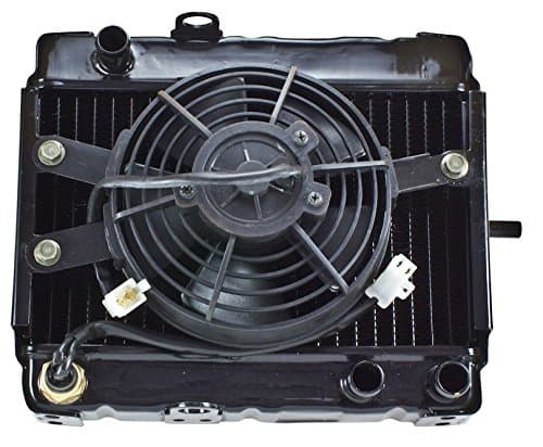 250cc Scooter Radiator ATV Moped Pit Dirt Bike With Temp Sensor Fan Assembly