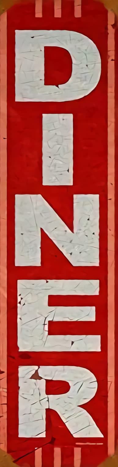 Vintage Retro Diner Metal Sign Shop Cafe Diner Restaurant Unique Wall Decor