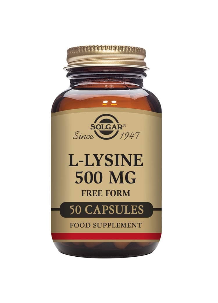 Solgar L-Lysine Vegicaps 500 mg, 50 Capsules