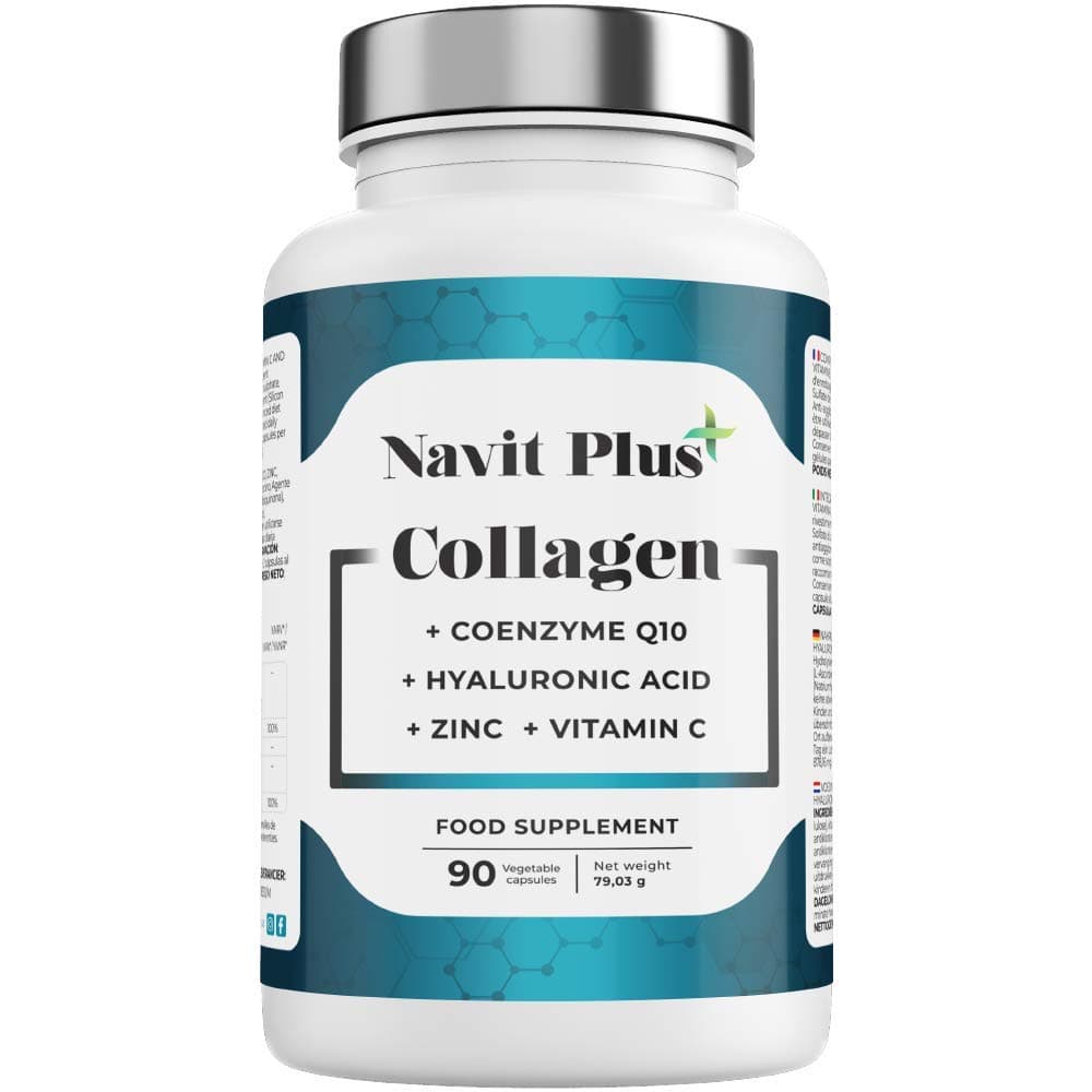 Hydrolysed collagen: Collagen + Hyaluronic Acid + Vitamin C + Zinc - 100 Capsules The perfect food supplement for skin, cartilage and joint maintenance.