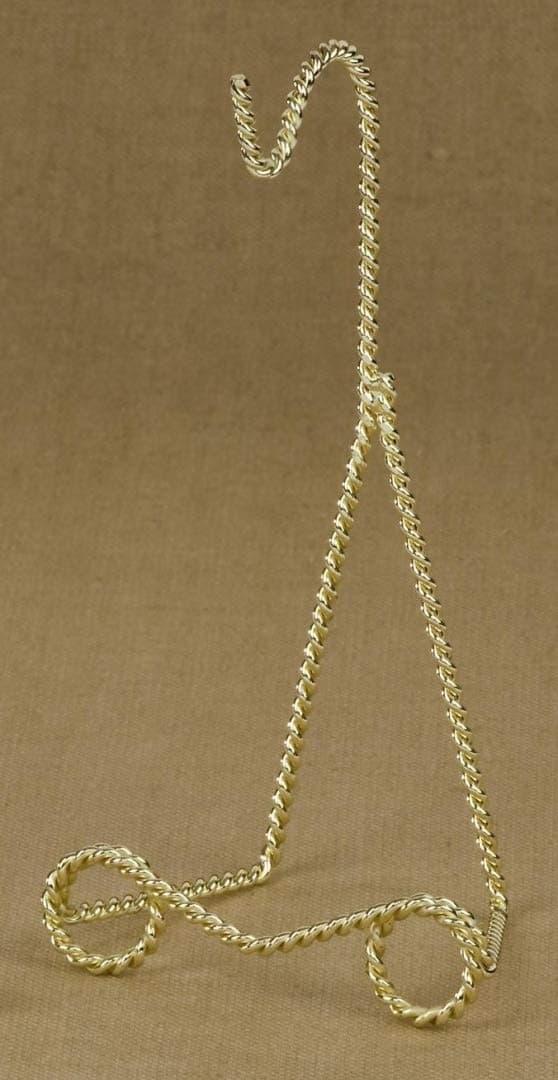 Tripar Victorian Twisted Wire Cup & Saucer Brass Stand, 6.5"H (1)