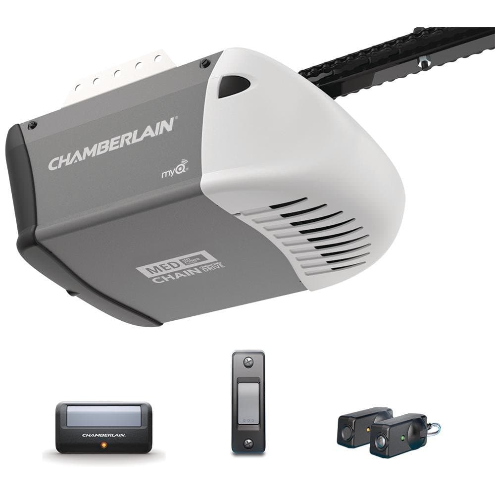 Chamberlain 1/2 HP Heavy-Duty Chain Drive Garage Door Opener with MED Lifting Power