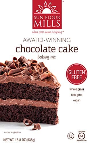 Sun Flour Mills Gluten-Free, Soy, Dairy, and Nut-Free Non-GMO Award Winning Chocolate Cake Baking Mix (Pack of 6)