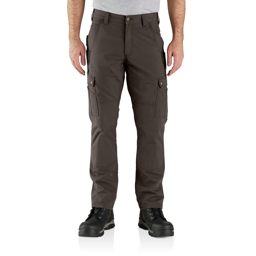 Carhartt Men's Rugged Flex Relaxed Fit Ripstop Cargo Work Pant, Dark Coffee, 34 x 32