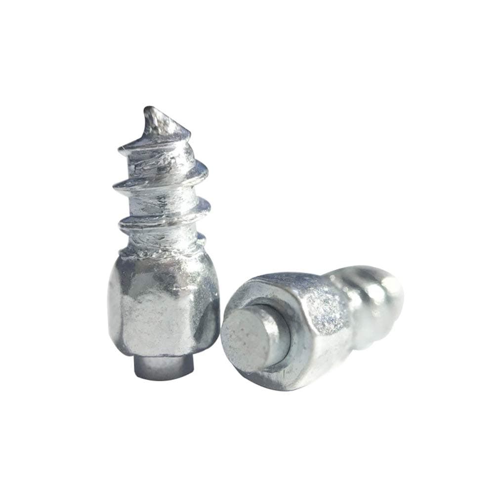 Marrkey 9mm Tires Studs Screw Ice Snow Carbide Spikes Wheel Tyres Studs for Bicycle Bike Fat Bikes and Running Shoes Boots with Installation Key - Pack of 100