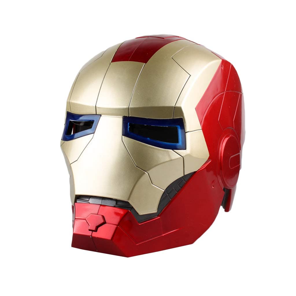 QWEASZER Avengers Marvel Legends Iron Man Helmet movie Legends Series Cosplay Mask - Perfect for Carnival And Halloween - Adult Costume Accessories - ABS, Unisex,Iron Man-OneSize