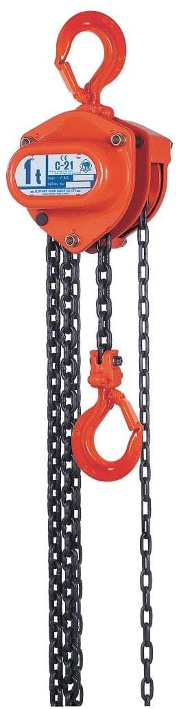 Elephant Lifting C21-1.5 Hand Chain Hoist, 1.5 ton Capacity, 10' Lift Height