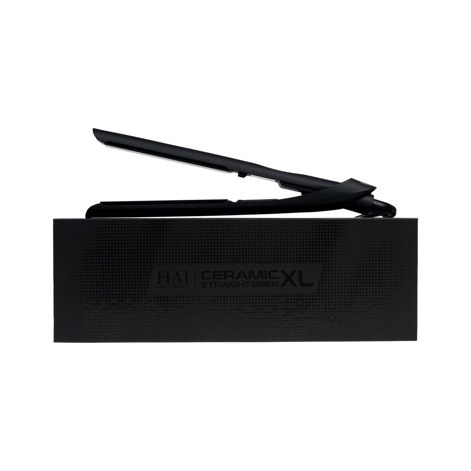 HAI Ceramic XL Professional Flat Iron - Extra Long Plates for Fast Styling - 450F Max Temperature