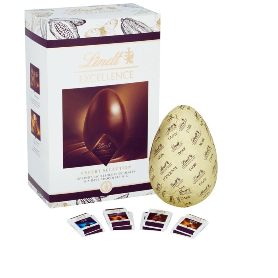 Easter Egg Gift - Lindts Excellence Expert Selection Dark Chocolate Easter Egg 240g - Chocolate Easter Egg Gift 2025