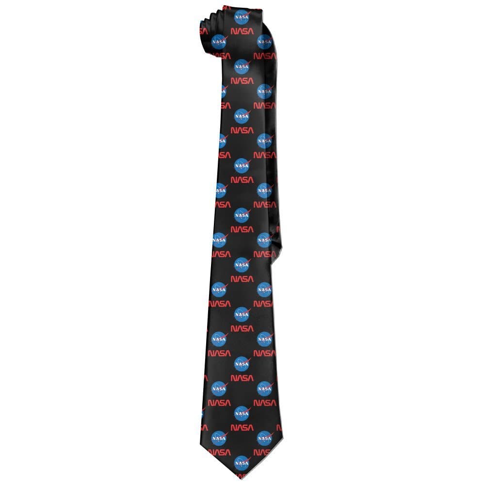 YI Own Men's Funny NASA Neckties Ties Skinny Tie