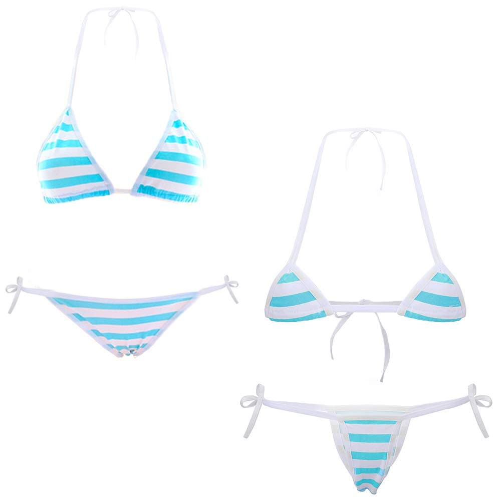 SPORCLO Cute Sexy Anime Lingerie Bra and Panty Set Lolita Cosplay Micro Underwear Suit Kawaii for Women