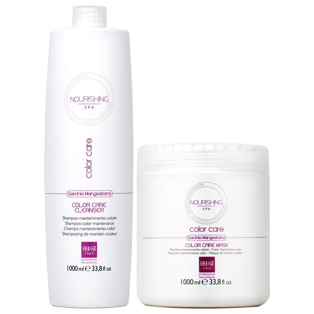 Ever Ego Nourishing Spa Color Care Shampoo + Mask 1000ml / 33.8oz
