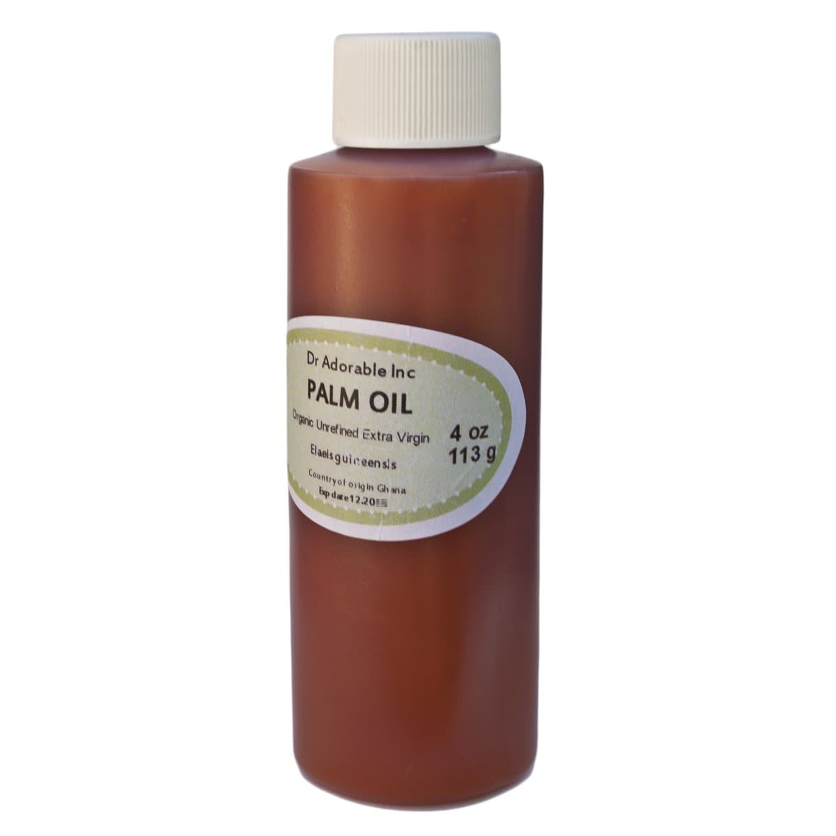 Dr Adorable - 4 oz - Red Palm Oil - Unrefined Raw Extra Virgin 100% Pure Natural Organic Cold Pressed