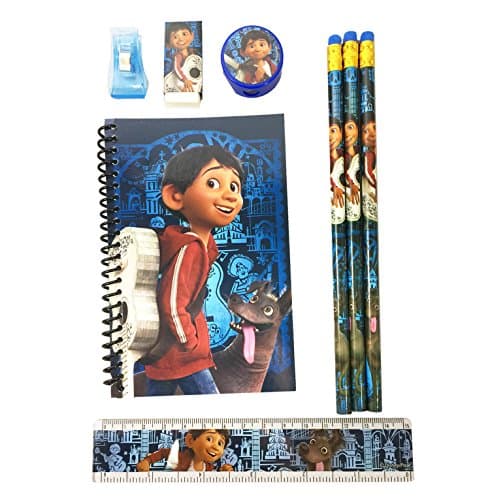 DISNEY COCOMiguel Ernesto Stationary Pencil Eraser Ruler School Supply BLUE