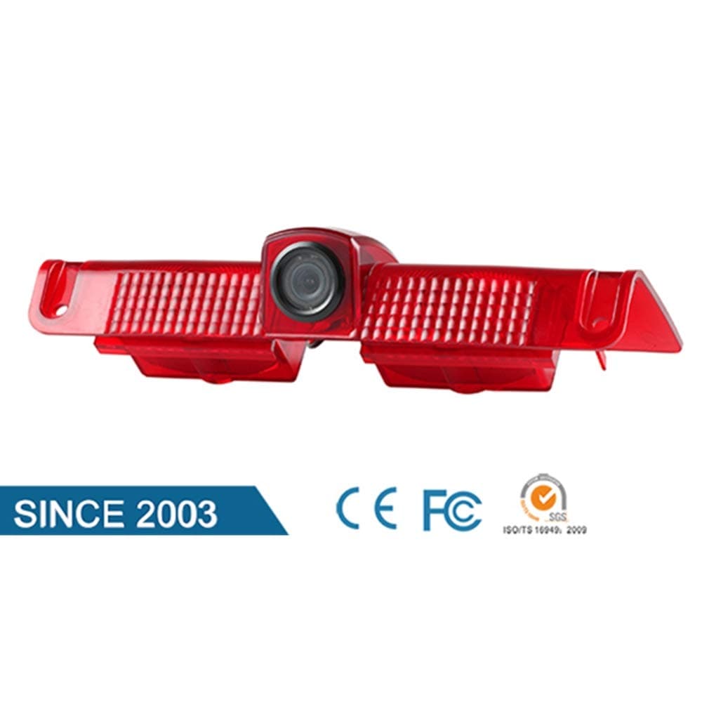 HD 720p Night Vision 3rd Brake Light Reverse Camera Rear Backup Camera Replacement for GMC Savana Chevrolet Explorer Chevy Express 1500 2500 3500 Van (2003-2018)