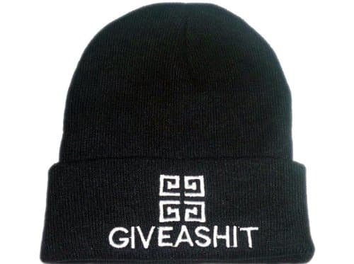 Giveashit Beanie Black
