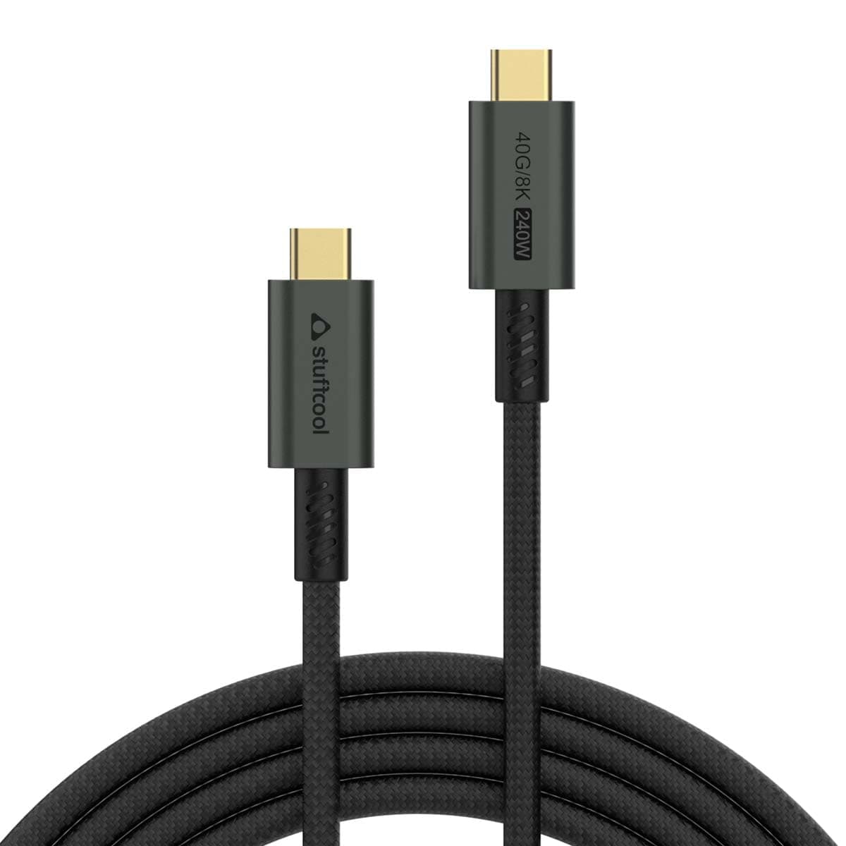 Primus USB 4 Type-C to Type-C Cable with 240W Power and 40Gbps Data with 8K Video Transmission, 1.8M, Black
