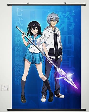 Home Decor Anime Strike the Blood Wall Scroll Poster Kojou Akatsuki & Yukina Himeragi 23.6 X 35.4 Inches-015