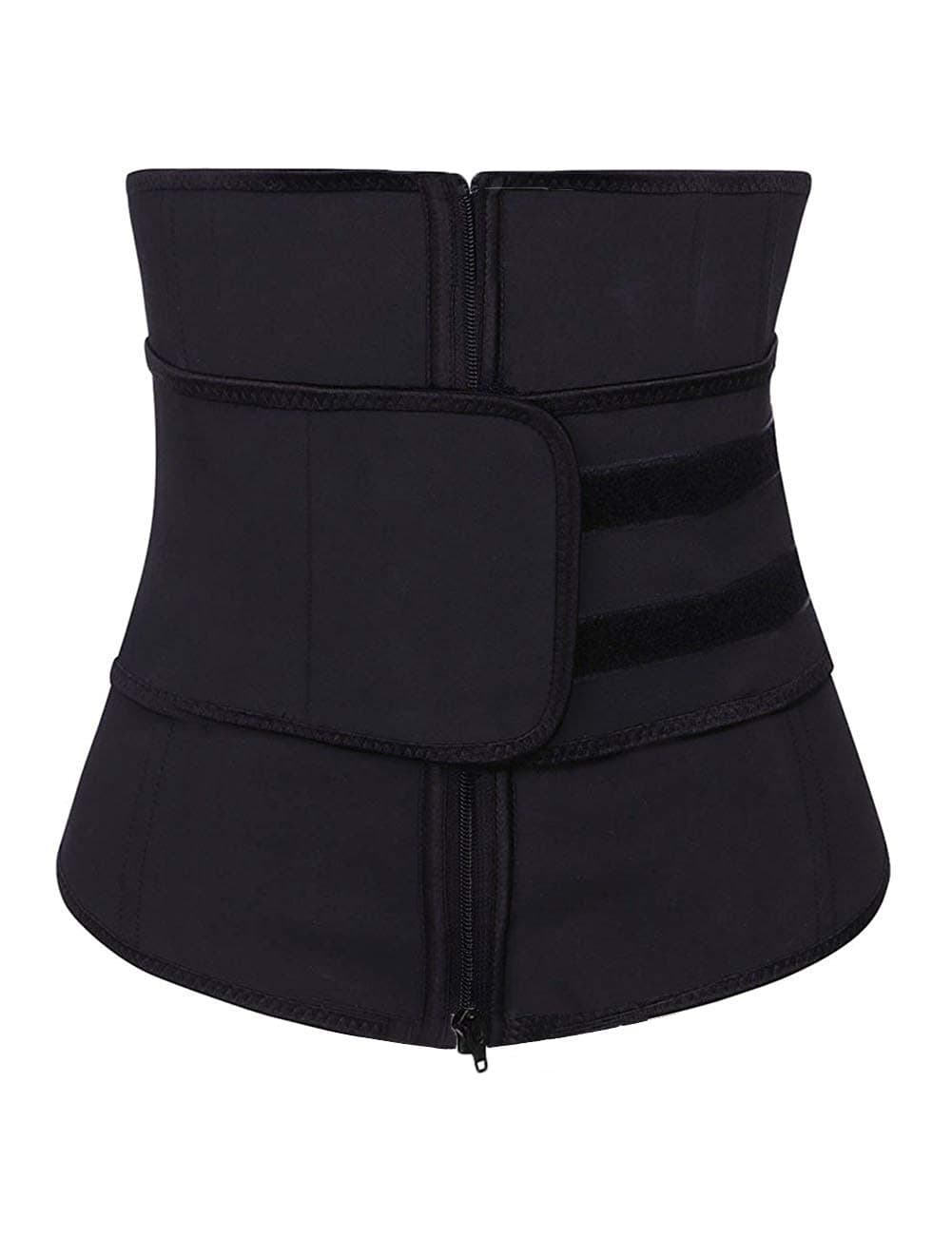 Women Latex Waist Training Cincher Underbust Corset Body Shaper Waist Trainer Black