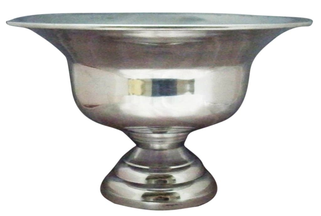 Aluminum Centerpiece Floral Display Bowl, 12-Inch