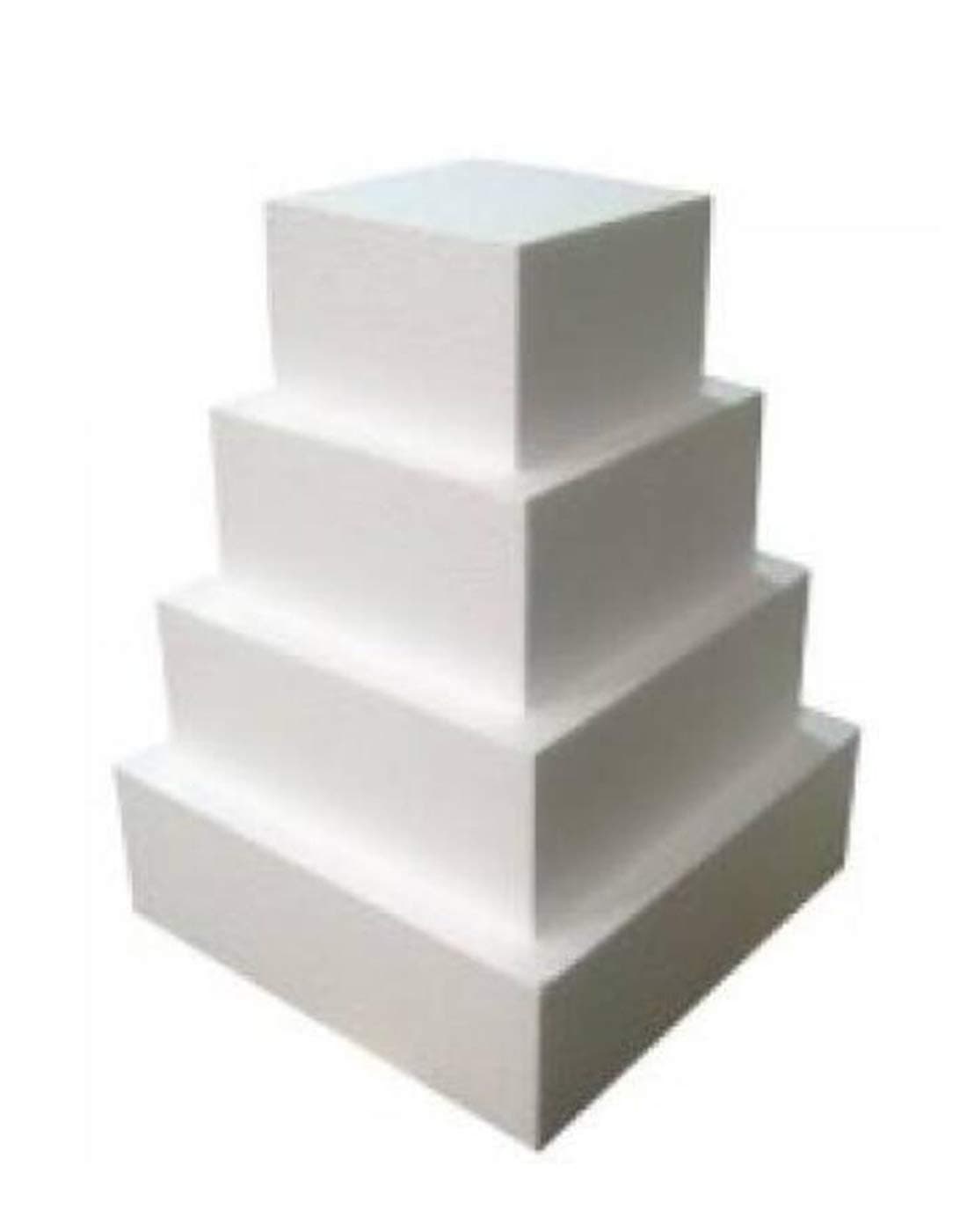 OM KRAFT 4 Pieces Square Dummy Set (4''inch High by 6'',8'',10'',12'' inch)