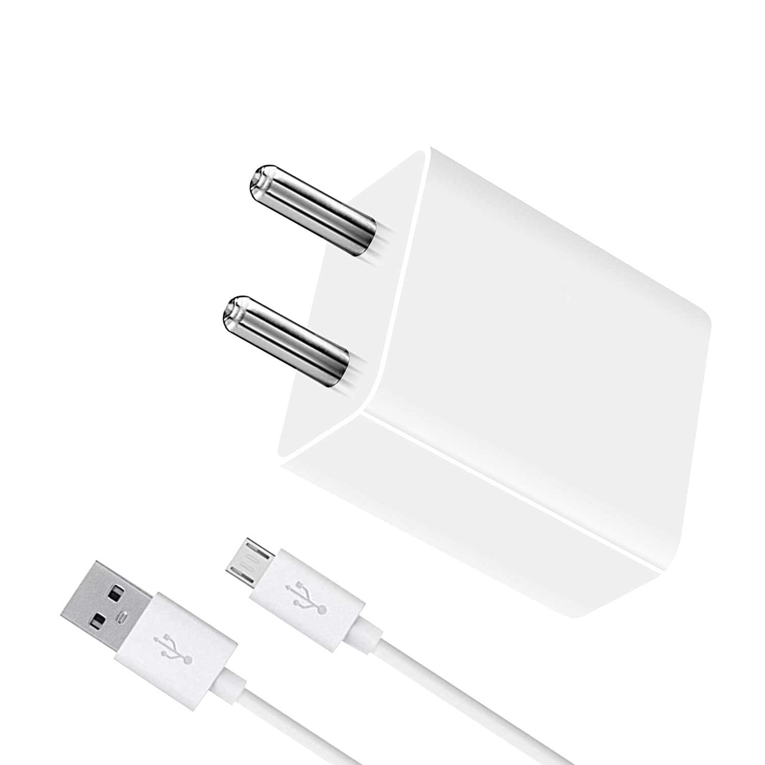 Charger for Lyf Wind 4S,Lyf Wind 5,Lyf Wind 6,Lyf Wind 7,Lyf Wind 7S Charger Original Adapter Like Wall Charger | Mobile Fast Charger | Android USB Charger with 1 Meter Micro USB Charging Data Cable (2.4 Amp, D.U2-White)