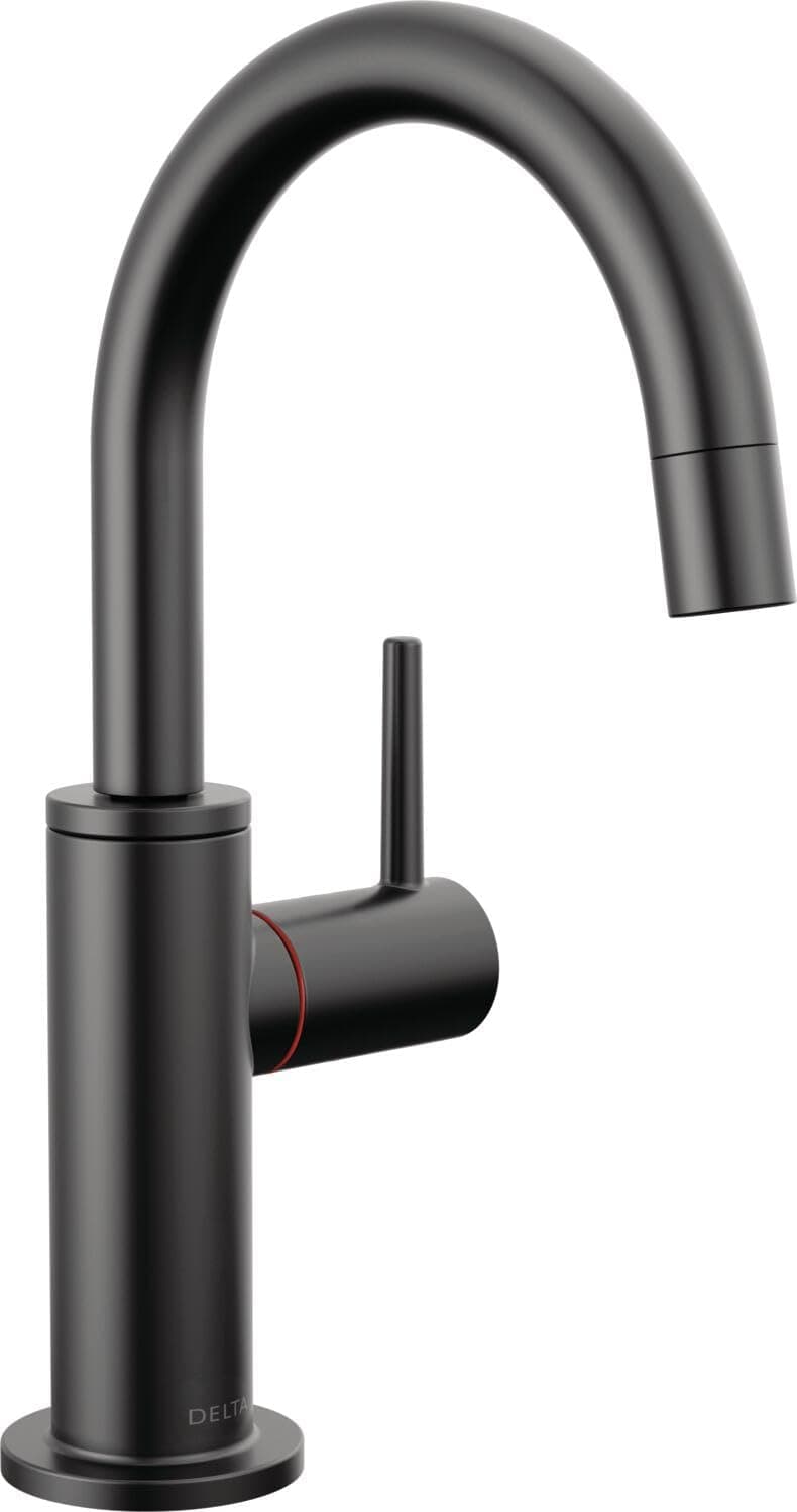 Faucet Instant Hot Water Dispenser Faucet Matte Black, Instant Hot Water Tap, Hot Water Faucet, Matte Black 1930LF-H-BL (Tank and Filter Not Included)