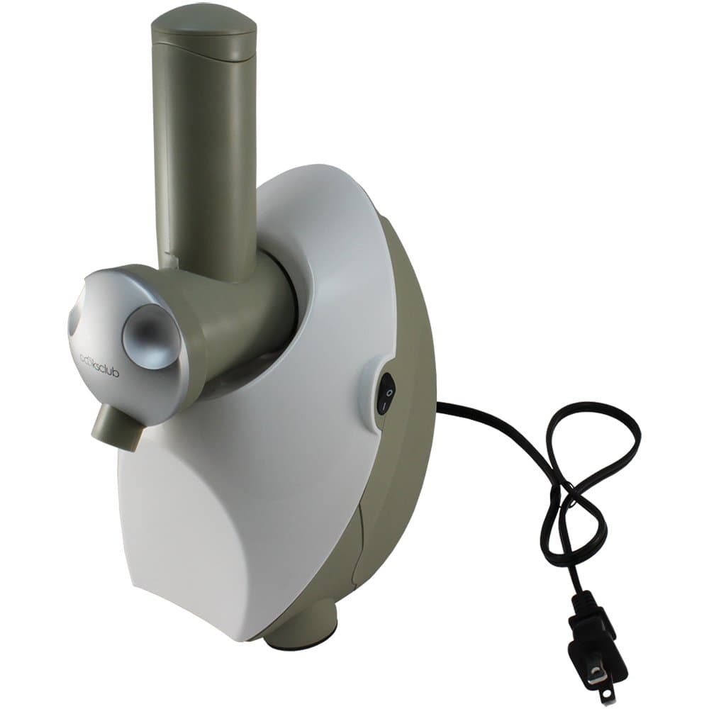 Cooks Club Frozen Fruit Dessert Maker (Coconut White Color) Easy, Delicious, 100% Frozen Fruit!