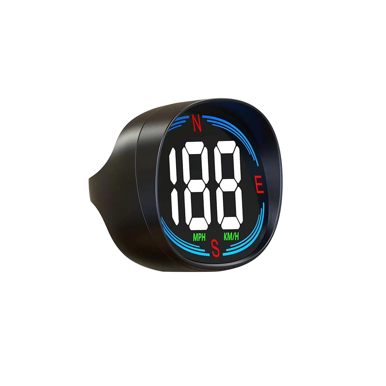 AZIJYV GPS Speedometer, Universal HUD Speedometer with USB Connection, Plug and Play, Displays MPH, Compass, Over Speed Alert, for All Vehicles