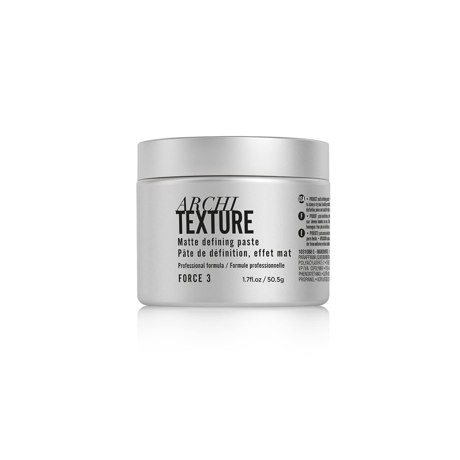 L'Oréal Professionnel Paris Architexture - Medium Hold Texturizing Pomade, Creates Texturized Structure and Matte Definition, for All Hair Types