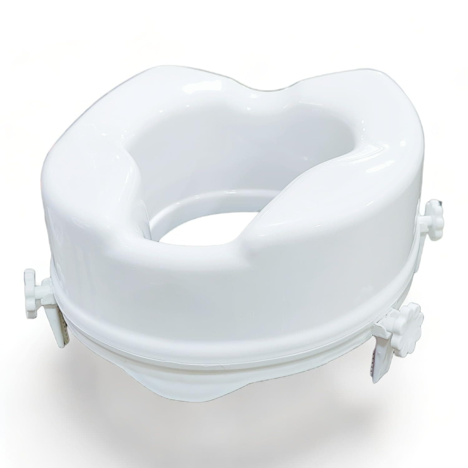 VEAYVA Raised Toilet SEAT 6 INCH | Commode Elevator | Commode Raiser 6 INCH 4 Clips ADDS More Stability and Safety