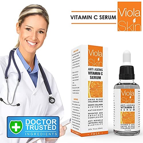 Vitamin C Serum - Anti Ageing, Hydrating & Brightening Serum for Face with Hyaluronic Acid - Uniquely Designed Day & Night Serum
