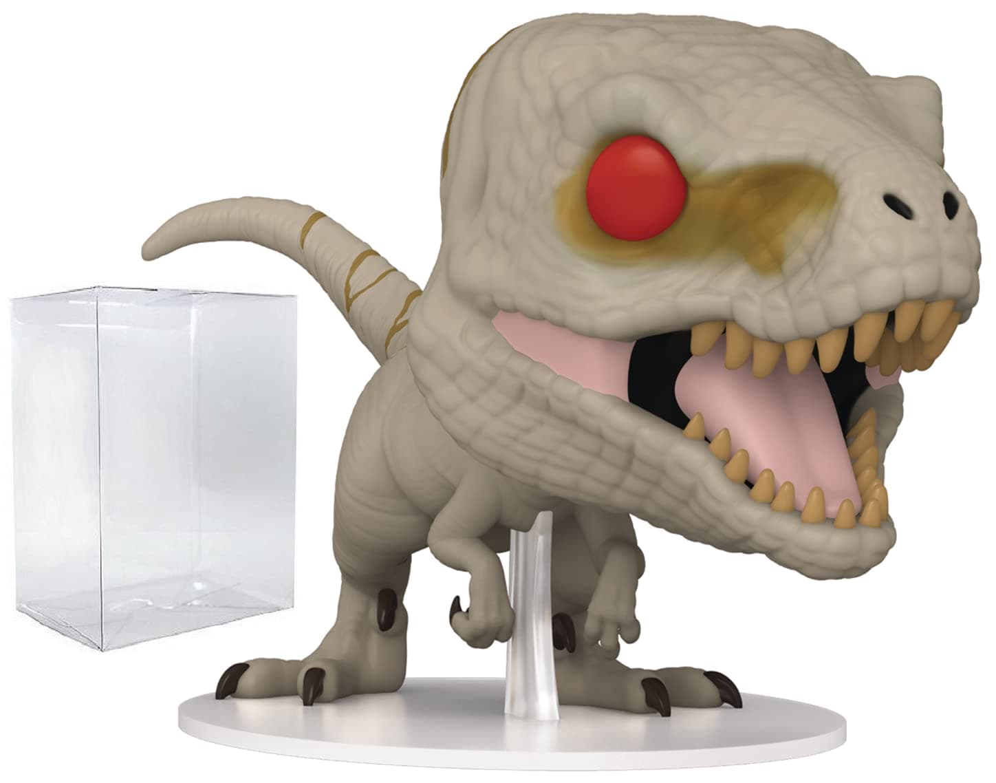 Jurassic World Dominion - Atrociraptor (Ghost) Funko Vinyl Figure (Bundled with Compatible Box Protector Case), Multicolor, 3.75 inches