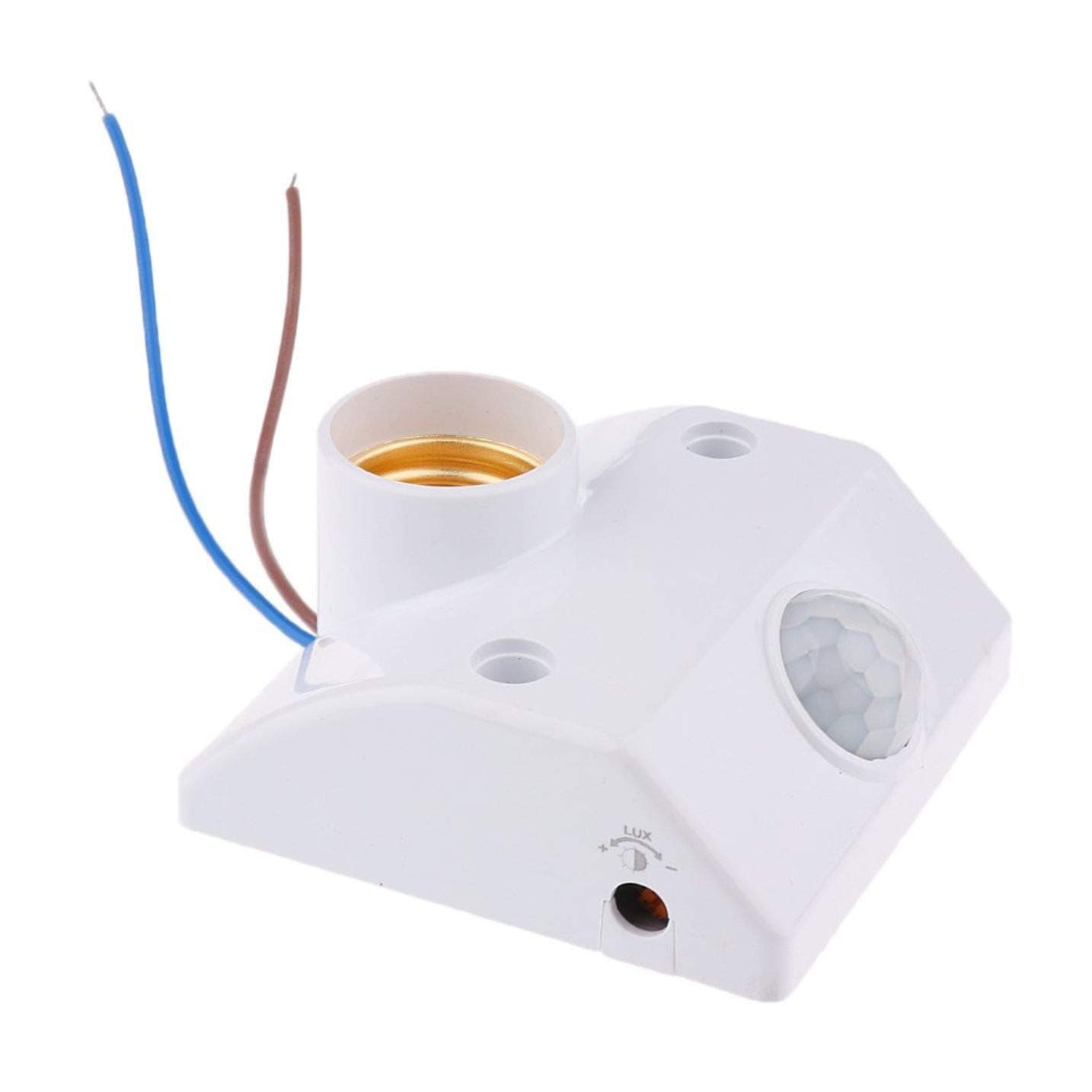 Robodo E27 PIR Infrared Motion Sensor LED Lamp Holder Control Switch, Multicolored (BE0364)