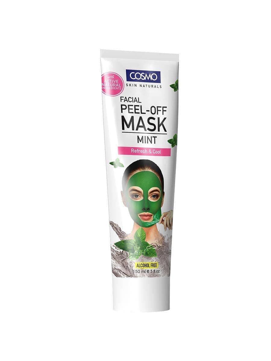 Cosmo Skin Naturals Facial Peel-off Mask Mint 150ml | Refresh & Cool | Alcohol-Free | With Active Natural Ingredients | For Unisex