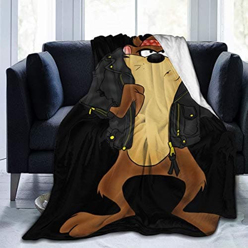 Cai Jingg Looney Tunes Tasmanian Devil Taz Beautiful Ultra-Soft Micro Fleece Blanket.