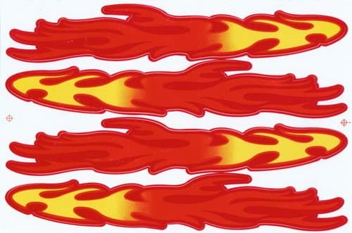Flames Fire Car Sticker Racing Motorcross Decal Motorcycle Truck Graphic Logo Bicycle Bike Stickers Decoration