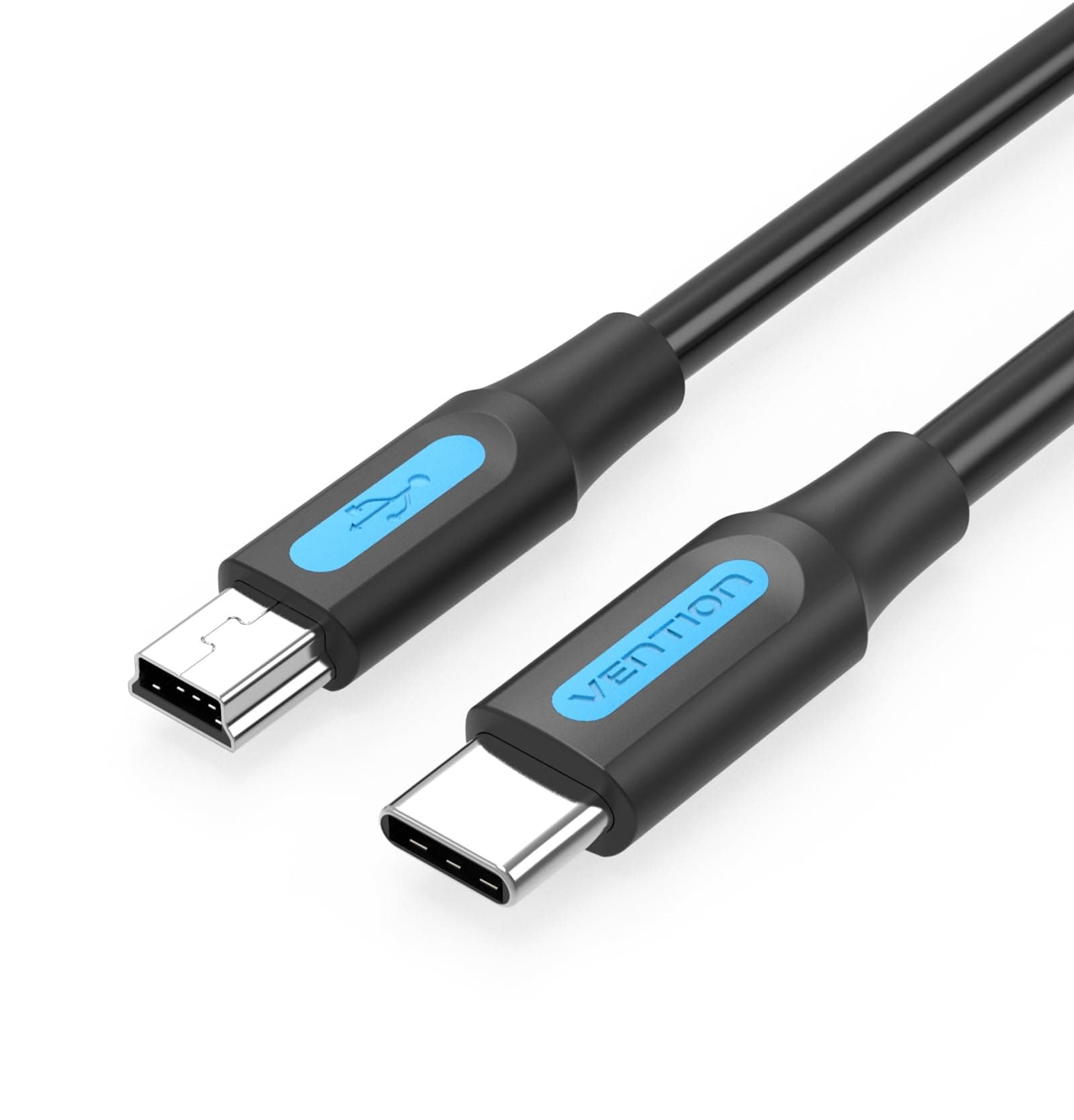 VENTION USB C to Mini USB Data Cable and Fast Charging for Digital Camera HDD MP3 MP4 Player DVR GPS Mini USB 2.0 (C to Mini-B, 1.5 M)