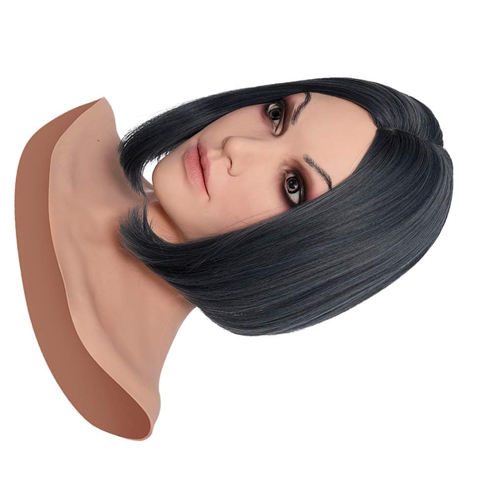 Realistic Silicone Female Mask Skin Friendly Super Soft Lifelike Head Mask for Crossdresser Drag Queen Transgender