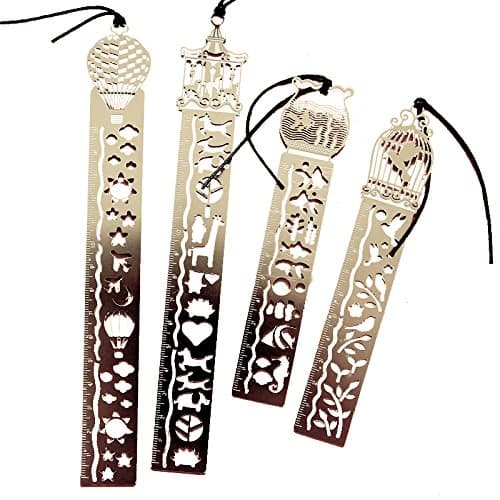 Nano Zizzle Elegant Stainless Steel Ultra-thin Bookmark (Merry-go-round)