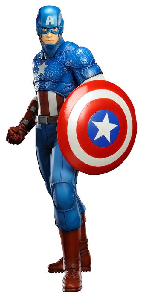 Kotobukiya Marvel Now Avengers Captain America Artfx+ Statue, Multicolored