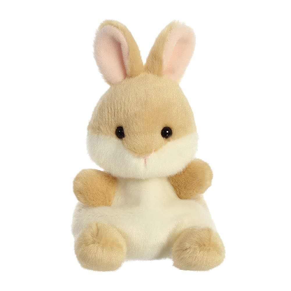 Aurora Palm Pals, Ella the Bunny Soft Toy, 61243, 5 inches, Beige, Brown
