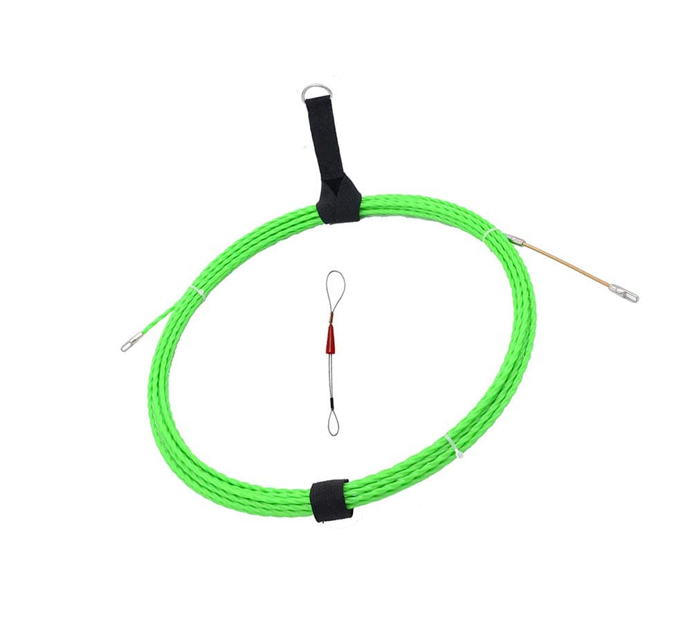 Fish Tape Electrical Wire Threader Wire Puller and Fish Tape Fastener Tool 26 FT(8M) UP Grade Large Leader Hole
