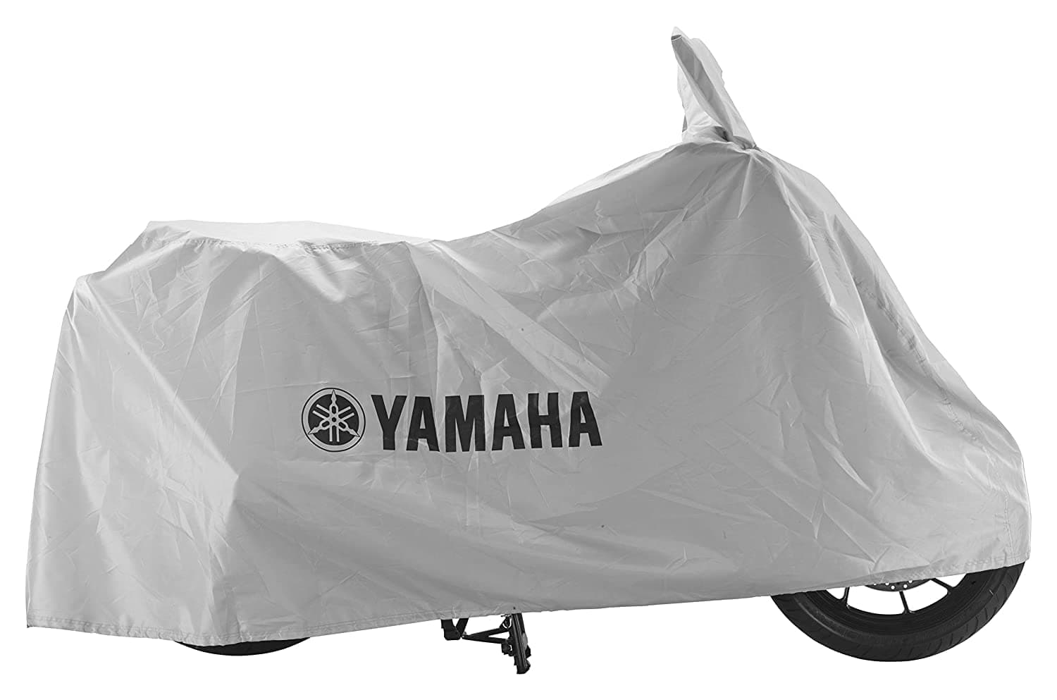 Yamaha 100% Dustproof Body Cover for All Two Wheeler Bikes and Scooters (Y6AGENBKCV16) - Silver