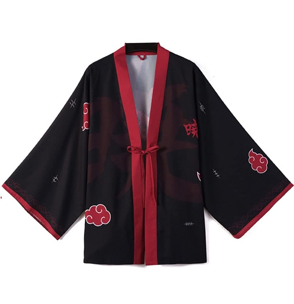 Piccodos Men Women Kyubi Kurama Kyuubi Kimono Cosplay Costume Cape Coat Cardigan Size XXS-4XL