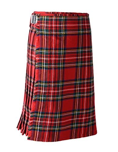 Scottish Mens Kilt Traditional Highland 5 Yard 10 oz Tartan Sporran