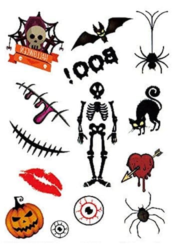 Honeysuck Funny Water Film Paper Halloween Tattoo Stickers