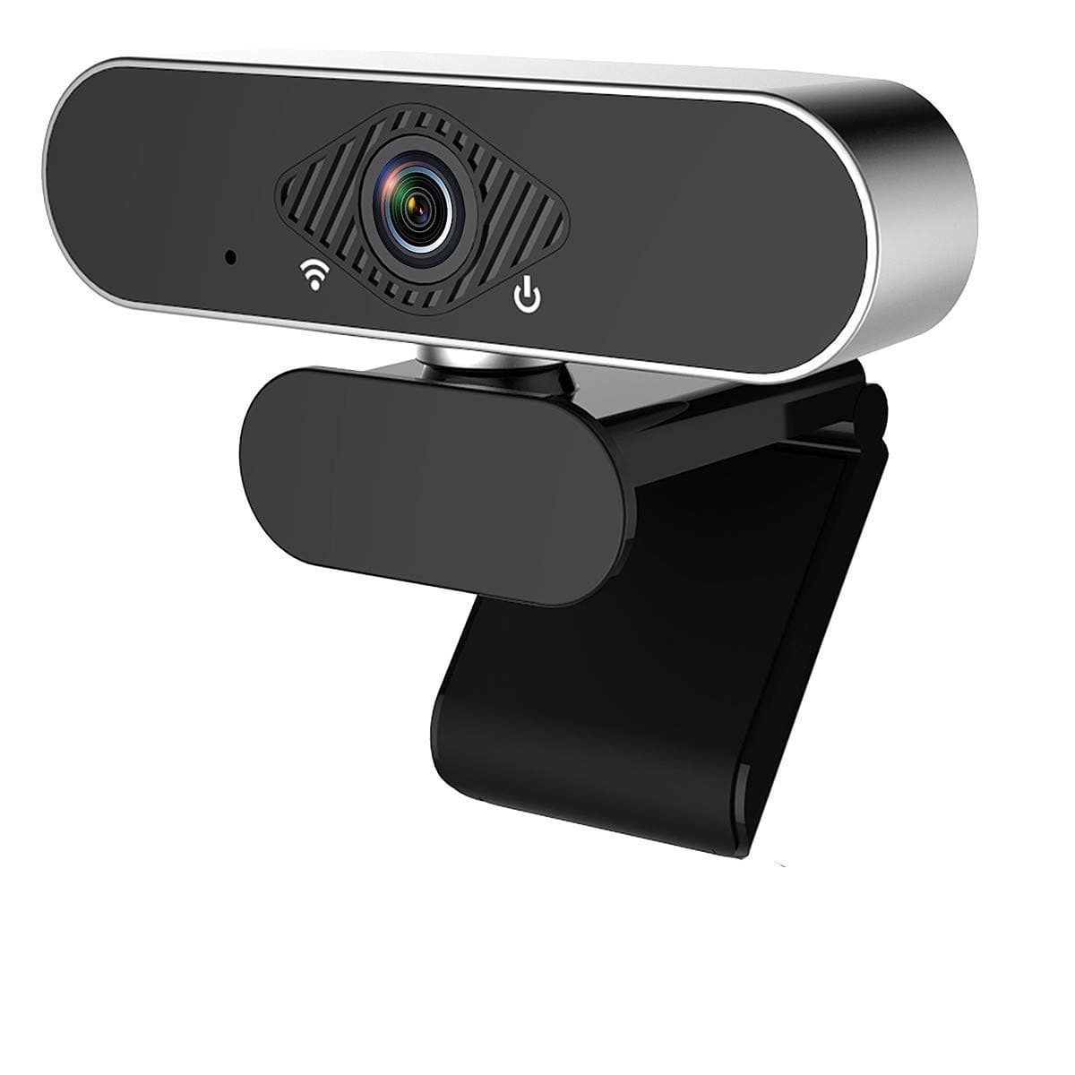 1080P Webcam with Microphone, HD PC Webcam Laptop Plug and Play USB Webcam Streaming Computer Web Camera with 110-Degree View Angle, Desktop Webcam for Video Calling Recording Conferencing
