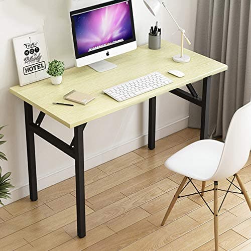 Table Computer Desk, Home Desk, Bedroom Desk, Folding Desk (B, 80 x 40 x 74 cm)